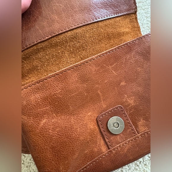 Spikes & Sparrow Brown Leather Crossb ody Waist Fanny Travel Boho Bag - Picture 10 of 10